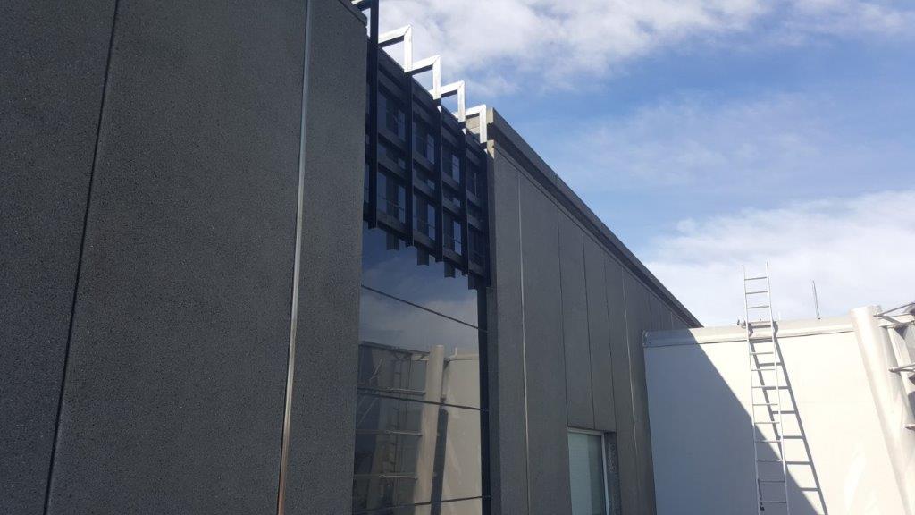 2. Steel breckets made and installed to prevent cracked panels from falling.